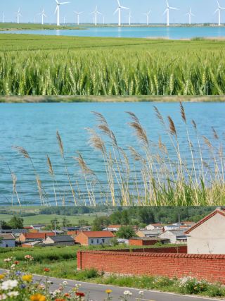 平原をゆったり旅し、古の趣と田園風景に出会う