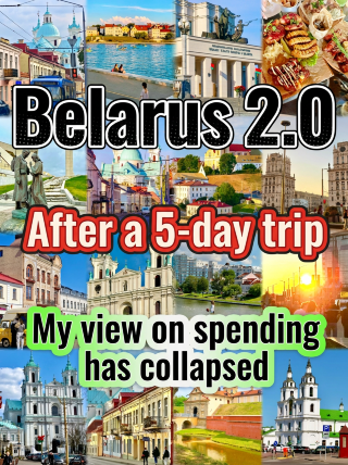 Back from Belarus | Spent 5 days here, and my perception of travel costs has completely changed