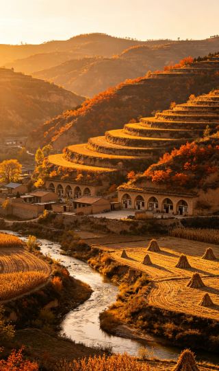 Nanniwan autumn trip | Discover the "Jiangnan of Northern Shaanxi" amidst golden rice waves
