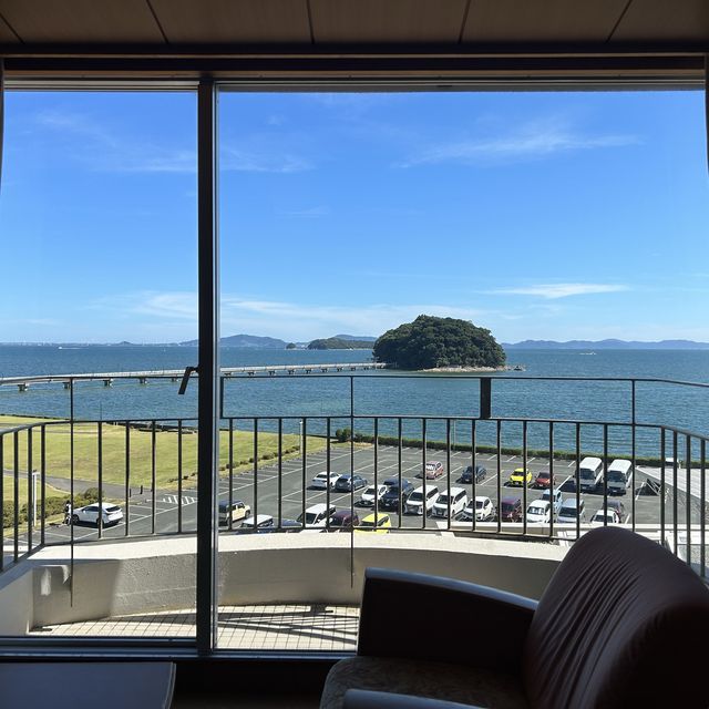 竹島の目の前のホテル
