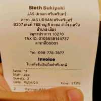 Sloth SukiyaKi มีทั้งซูชิ ซาชิมิ
