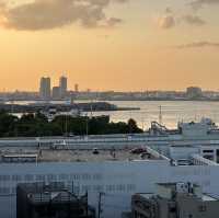 【横浜】夕方の港の見える丘公園・展望台にて