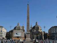 Piazza del Popolo, the centre of Plaza in Rome