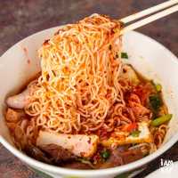 ⛵️กินเตี๋ยวต้มยำริมแม่น้ำเจ้าพระยาย่านนนทบุรี