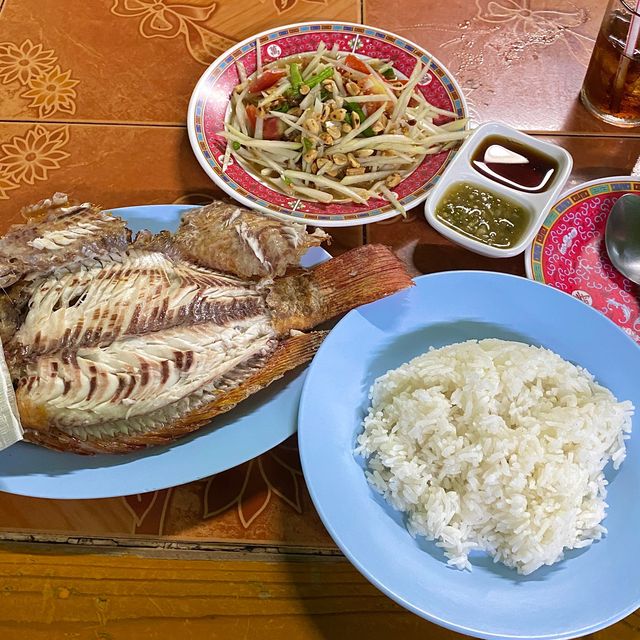태국 치앙마이 거대한 민물생선구이 최애 맛집 럿롯🐟