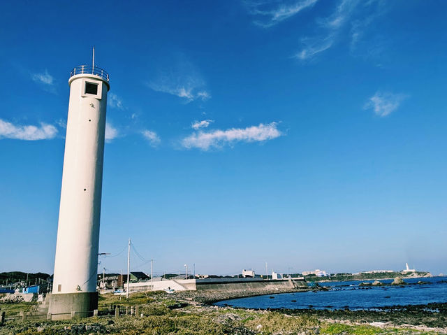 Cape Nagasakibana Ichinoshima island irradiation lighthouse