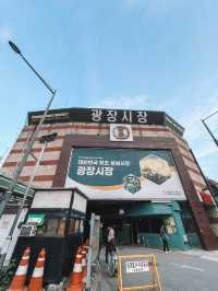 Strolling around Gwangjang Market in Seoul South Korea ✨