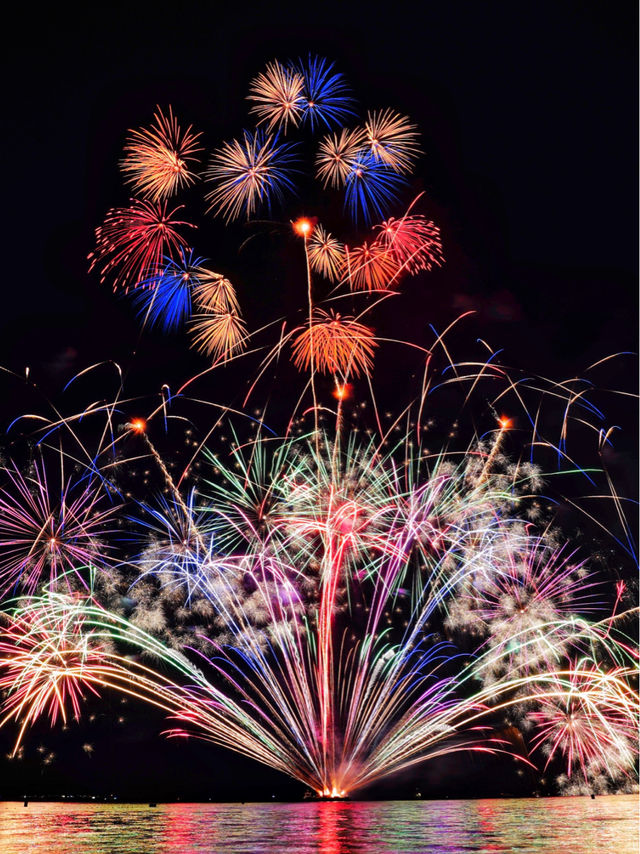 オススメ😊🎇湖畔でゆっくり観れる大津志賀花火大会🎆
