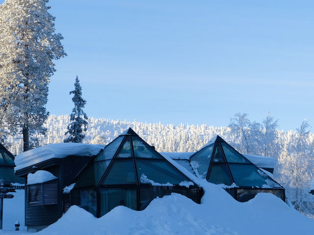 芬蘭玻璃冰屋🇫🇮❄️躺著就能看到北極光✨
