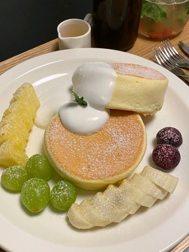 🎀🎁맛있는 수플레 팬케이크 안다미로 팬케이크