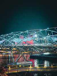 Helix Bridge at Night