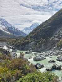 紐西蘭Hooker Valley track！散散步就能看到美景！