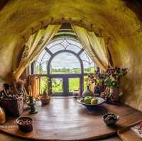 Hobbiton, located in the picturesque countryside , New Zealand