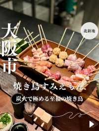 【大阪・北新地】炭火で極める至福の焼き鳥「焼き鳥すみえもん」