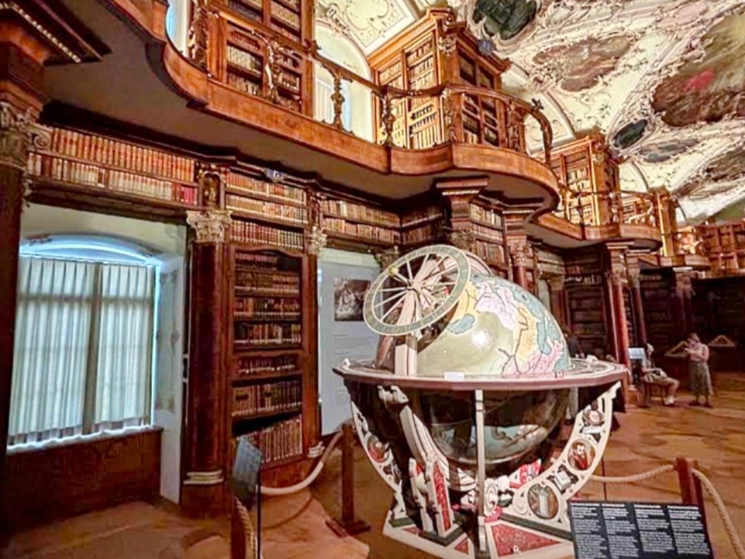 Switzerland - St. Gallen Abbey Library, a magnificent Baroque-style building.