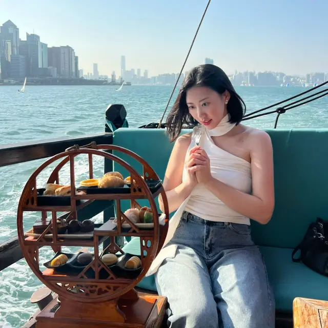 Afternoon Tea on the Hong Kong Aqualuna Cruise