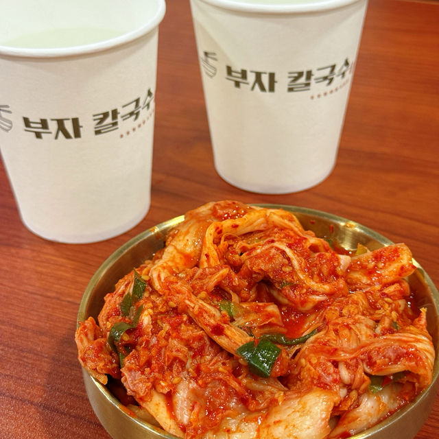 自家製韓國刀削麵🍜