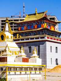 Gandantegchenling Monastery - Several Temples with Chanting Monks