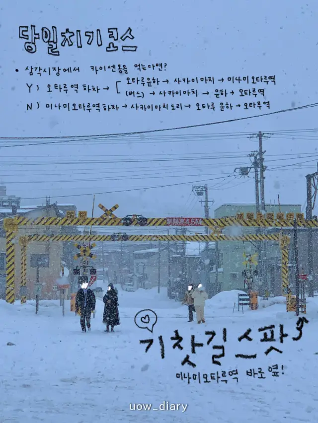 🧊❄️ 겨울 오타루, 이렇게 가면 딱이야! 