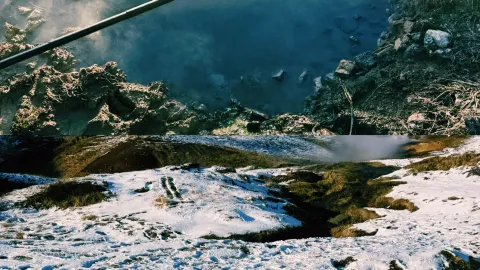 Reykjadalur, a hot spring valley accessible by hiking. — traveler post in Hveragerei