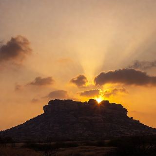 Golden Sunset Over Hampi