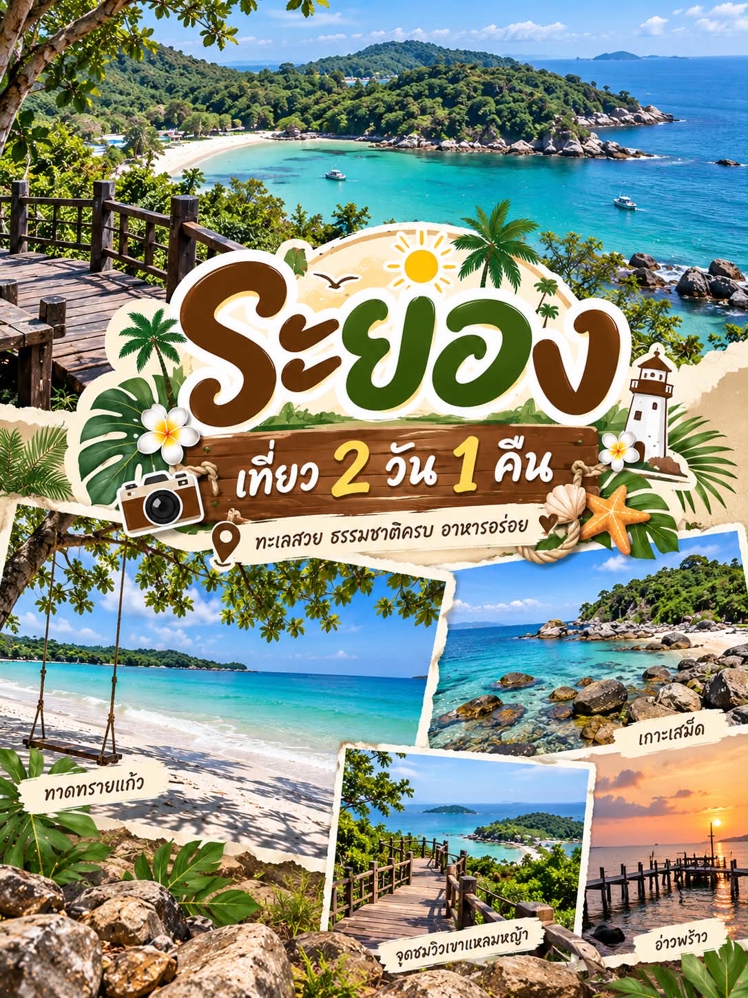 🌊🏝️ Rayong: A city with beautiful beaches and sweet fruits; a place you can visit without getting bored. 💙