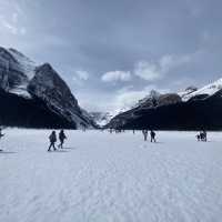 Lake Louise in Spring - still Frozen!