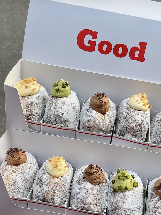 台北車站爆紅爆餡甜甜圈「GooDonut」