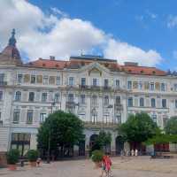 Pécs, the city center is gorgeous.