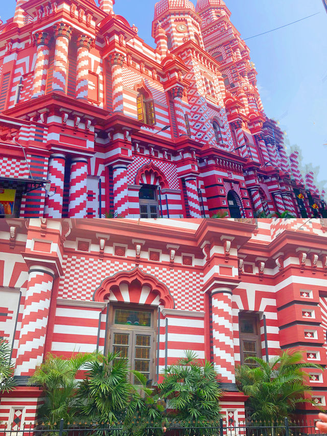 Pluck 🌿 the pink mosque 🕌 in Colombo.