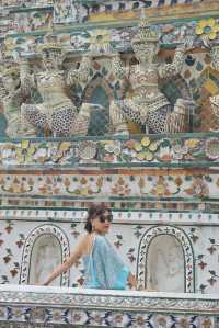 【Travel around the 🌍 world】Bangkok, Thailand 🇹🇭. Photoshoot in Thai costume at the Arun Temple