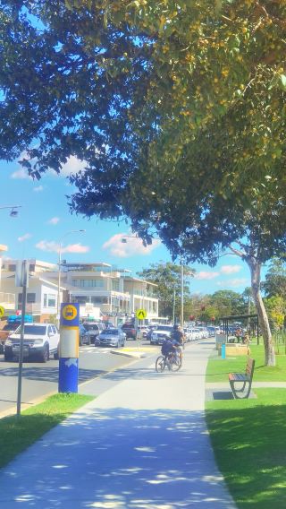Bustling small town