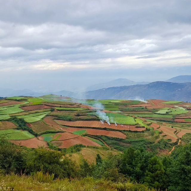 昆明東川紅土地|被上帝打翻的調色盤