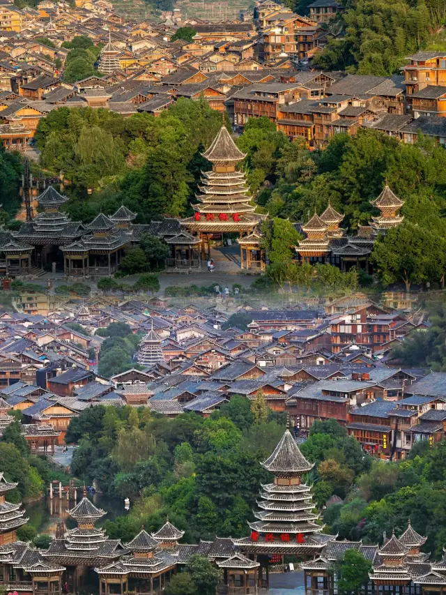 Zhaoxing Dong Village//Once rated by 'National Geographic' as one of the six most beautiful ancient villages in China