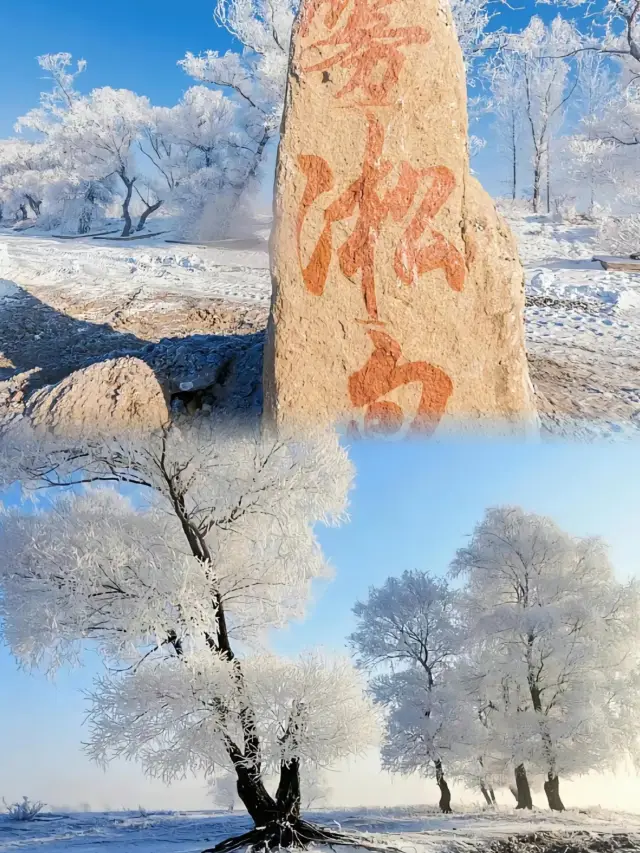 빙결 요정의 섬! 지린 섬의 안개: 겨울의 아름다운 풍경