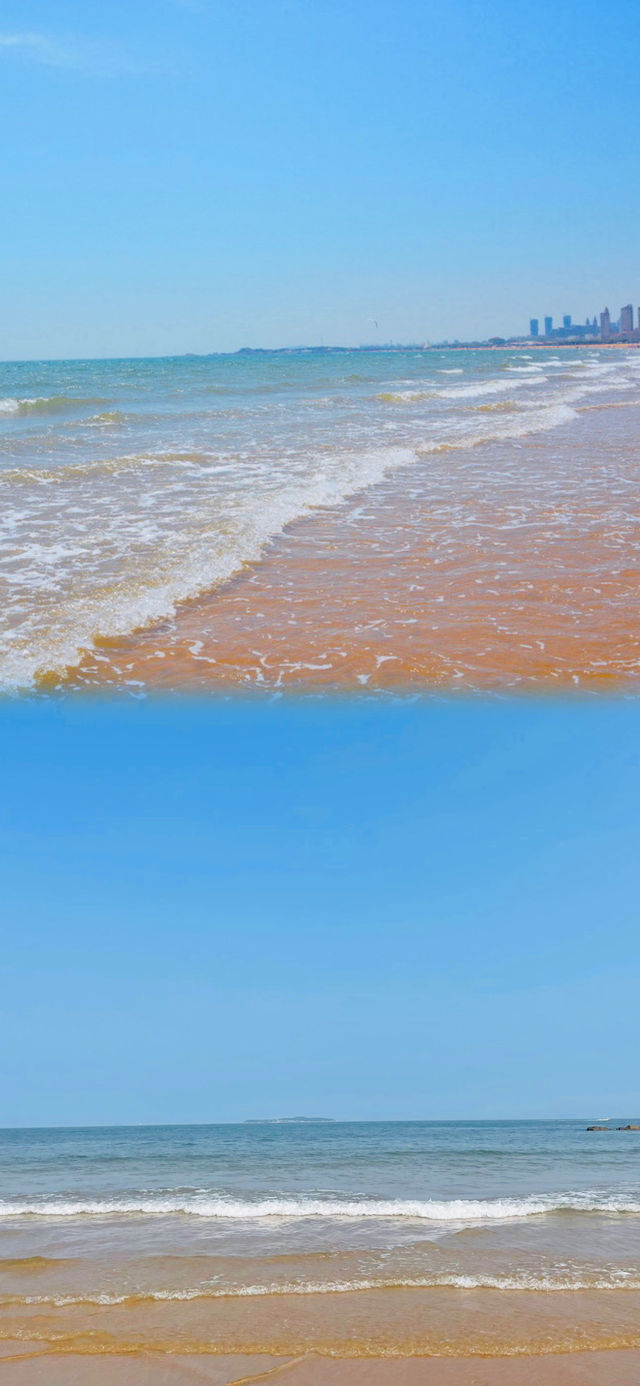 通往大海的金色小路丨黃島金沙灘