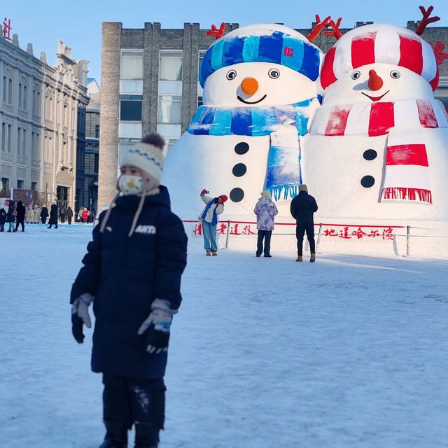 爾濱免費雪人打卡