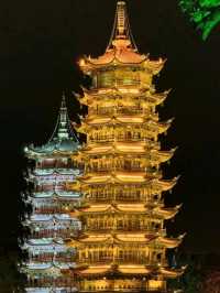 Gulin Sun and Moon Pagodas just WoW ❤️🇨🇳