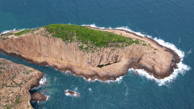 香港破邊洲，治癒系藍色海洋
