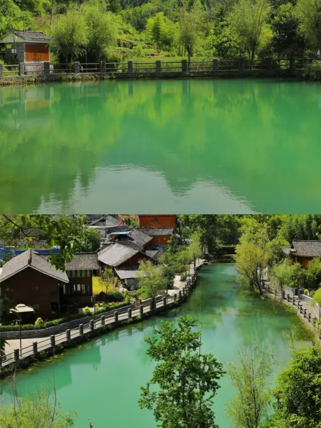 Blow up this fairy village at the foot of Fanjing Mountain--