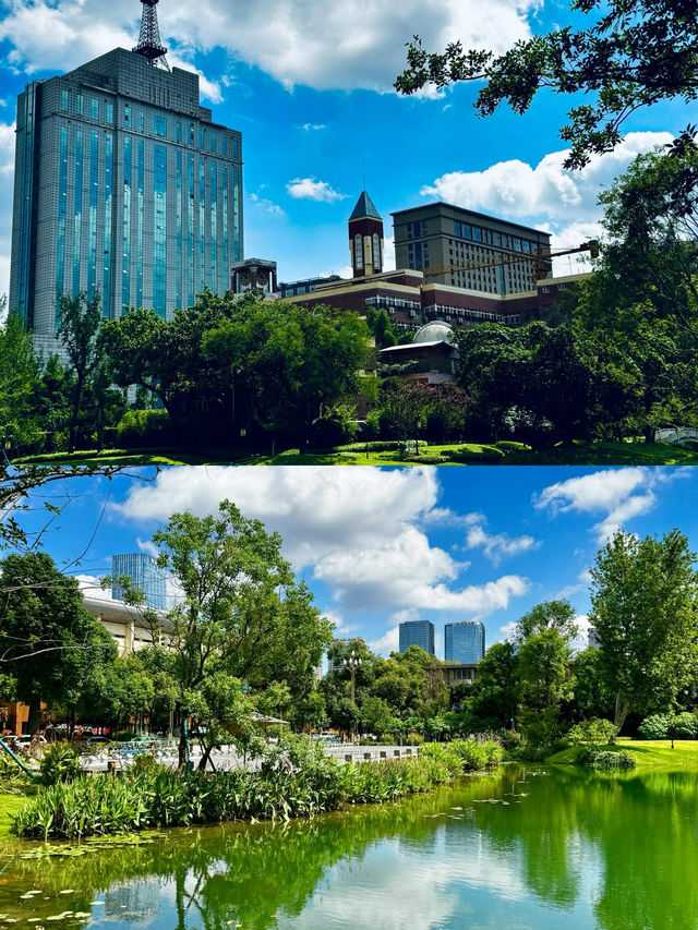 有這樣一個浪漫且獨屬於成都的公園！！摩訶池