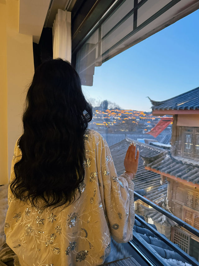 麗江古城裏的新中式觀景民宿也太好住了