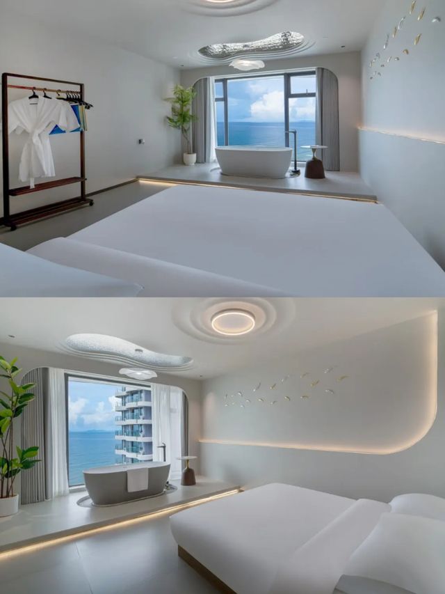 惠東海景酒店天花板雙月灣半島躺著看海太絕了！