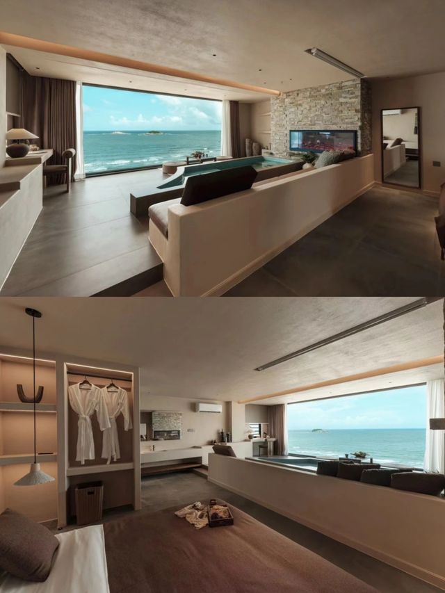 惠東絕美海景民宿天花板獨享雙月灣全景+室內泳池！