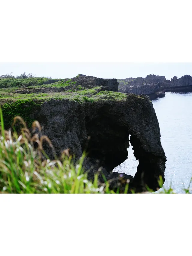 沖繩恩納村萬座毛：湛藍大海上的一頭大象