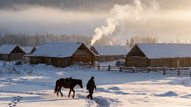 阿勒泰隱藏副本解鎖！-20℃拍到了天神光柱
