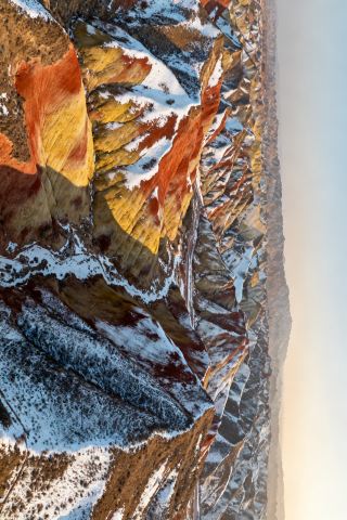 張掖に行く必要なし！冬の蘭州で、この雪に覆われた丹青の“異星”の秘境を独り占め