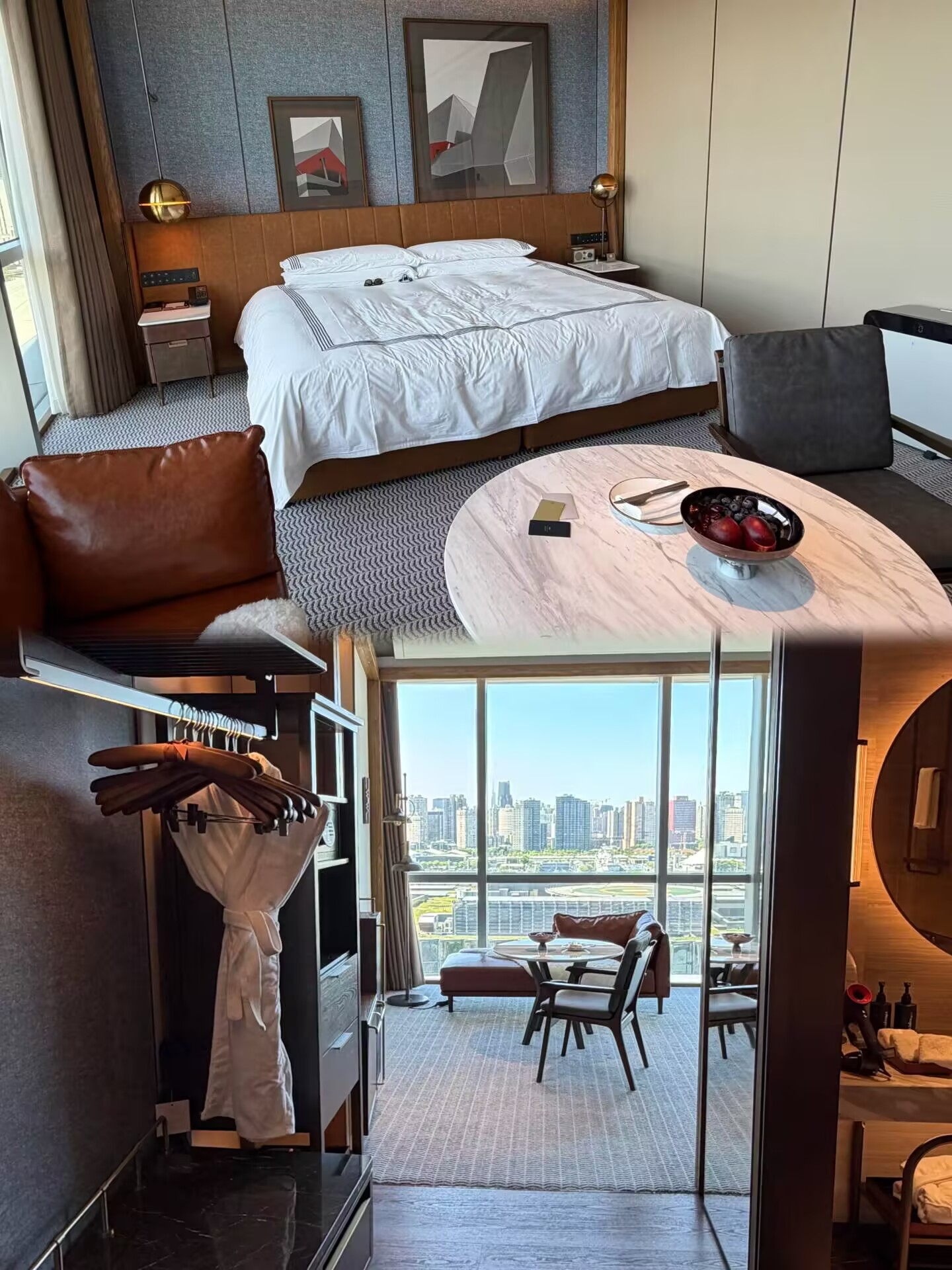 Shanghai Expo Tongsen Hotel

✨ First Impressions

The first time I walked into this hotel, I was drawn by the understated water feature at the entrance. The lobby has a very high ceiling, and sunlight streams through the floor-to-ceiling windows, casting a warm glow on the wooden decor. When checking in at the front desk, the staff handed me a cup of warm osmanthus oolong tea. It was autumn, and the subtle fragrance of osmanthus instantly relaxed me. I noticed an old-fashioned vinyl record player in the corner of the lobby; I heard they play jazz on weekend evenings, but unfortunately, I missed it this time.

🛏️ Room Experience

I stayed in a high-floor river view room. My first reaction upon opening the door was that the space was more spacious than I expected. The floor-to-ceiling window faces the Huangpu River, and at night you can see the lights on the opposite bank. Although it’s not the busiest area, the quiet city night view is actually more comfortable. The bedding is on the softer side, and there are two pillow options: down and latex, which is very thoughtful. The bathroom has a good dry and wet separation, the shower water pressure is stable, and hot water comes quickly. The toiletries have a woody scent, and after washing, my hands had a faint cedar aroma. The only minor downside is that drinks in the minibar are charged, but the capsule coffee is free. Making a cup in the morning and sitting by the window to enjoy the river view is quite pleasant.

🍽️ Dining Details

Breakfast is served on the second floor in the all-day dining restaurant. The variety isn’t very large but the quality is exquisite. The highlight is the freshly made scallion oil noodles; the chef asks if you want the noodles softer or firmer, and the toppings are stir-fried fresh, very fragrant. The croissants in the bakery section have distinct layers and a rich butter flavor. One small detail that touched me: on the second day, I arrived late near the end of breakfast service, and the waiter proactively asked if I wanted them to save a portion of what I liked and even brought me a freshly squeezed orange juice, saying it was freshly made and I could take my time eating without rushing.

🏊 Facilities and Surroundings

The gym is not large but well-equipped. I went early in the morning around 7 am, and it was basically empty. Running while facing the river view was a nice experience. The hotel is about a ten-minute walk to the Expo Source shopping area, making dining and shopping very convenient. It’s also just a fifteen-minute walk to Expo Park. Taking an evening stroll along the river and enjoying the breeze is much more pleasant than being squeezed into crowded tourist spots. The Zhonghua Art Palace Station on Metro Line 8 is about an eight-minute walk, making it convenient to get to People’s Square and the Bund.

💡 Useful Tips

1. If you want a good view, politely ask at check-in if you can be assigned a high-floor south-facing room for a better river view.
2. The breakfast peak on weekends is around 9 am. For a quieter meal, go before 8:30 am or after 10 am.
3. The hotel offers a free shuttle to Expo Park twice every morning, but you need to book with the front desk a day in advance.
4. If driving, the hotel’s underground parking has plenty of spaces, and guests can park for free, which is rare in downtown Shanghai.

🌟 Reasons to Recommend

This hotel feels like a "considerate old friend"—not overly enthusiastic, but always there when you need it. It’s a quiet spot in a lively area, with warm but unobtrusive service. It’s perfect for weekends when you want to escape the noise without going too far. If you’re in Shanghai for a concert or to visit the Expo exhibition halls, staying here means you can walk there, saving a lot of hassle. The price is reasonable for its class, especially with breakfast included, offering good value.

Next time I come to Shanghai, I’ll probably choose this place again. Not because it’s stunning, but because that feeling of "comfortable stay and restful sleep" is rare and reassuring.