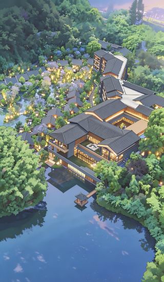 峨眉山の新たな最高級ラグジュアリー！悦榕庄が2026年に堂々登場、全室プライベート温泉付き《アニメ版》