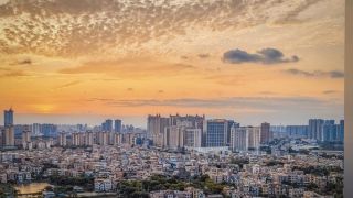 City and mountain sunset photo spots, Foshan Lecong photo spots